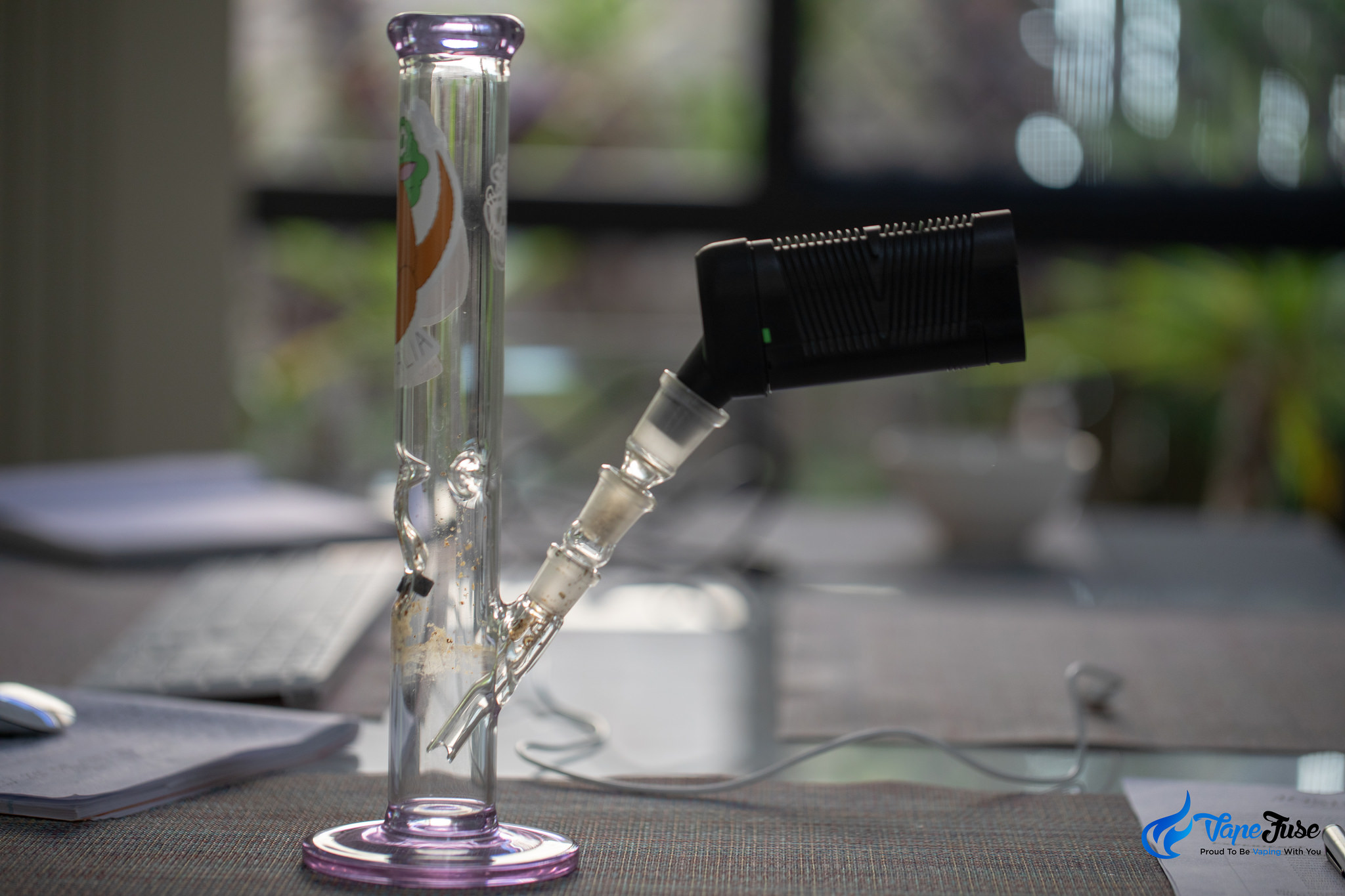 Vivant Alternate Vaporizer in use with water pipe
