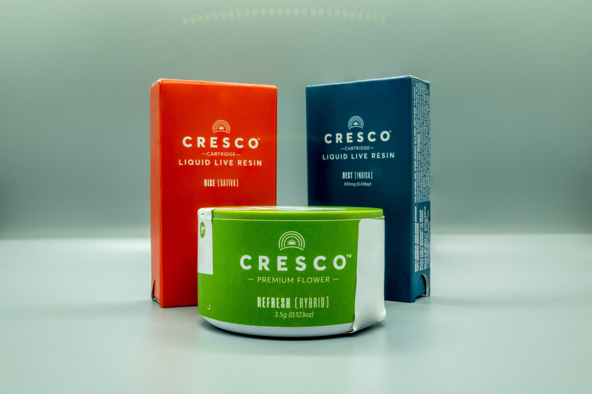 Cresco Labs Cannabis Packaging Medical Vapes and Flower hero shot
